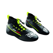 Bottines Karting OMP KS-2F Noires / Jaunes Fluo